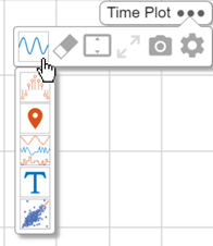 The subplot menu being used to choose a visualization