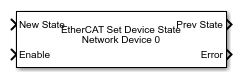 EtherCAT Set Device State block