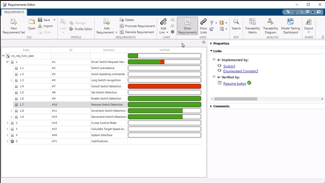 Lier des cas de test à des exigences