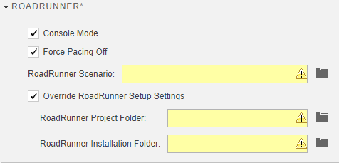 Roadrunner section of test case