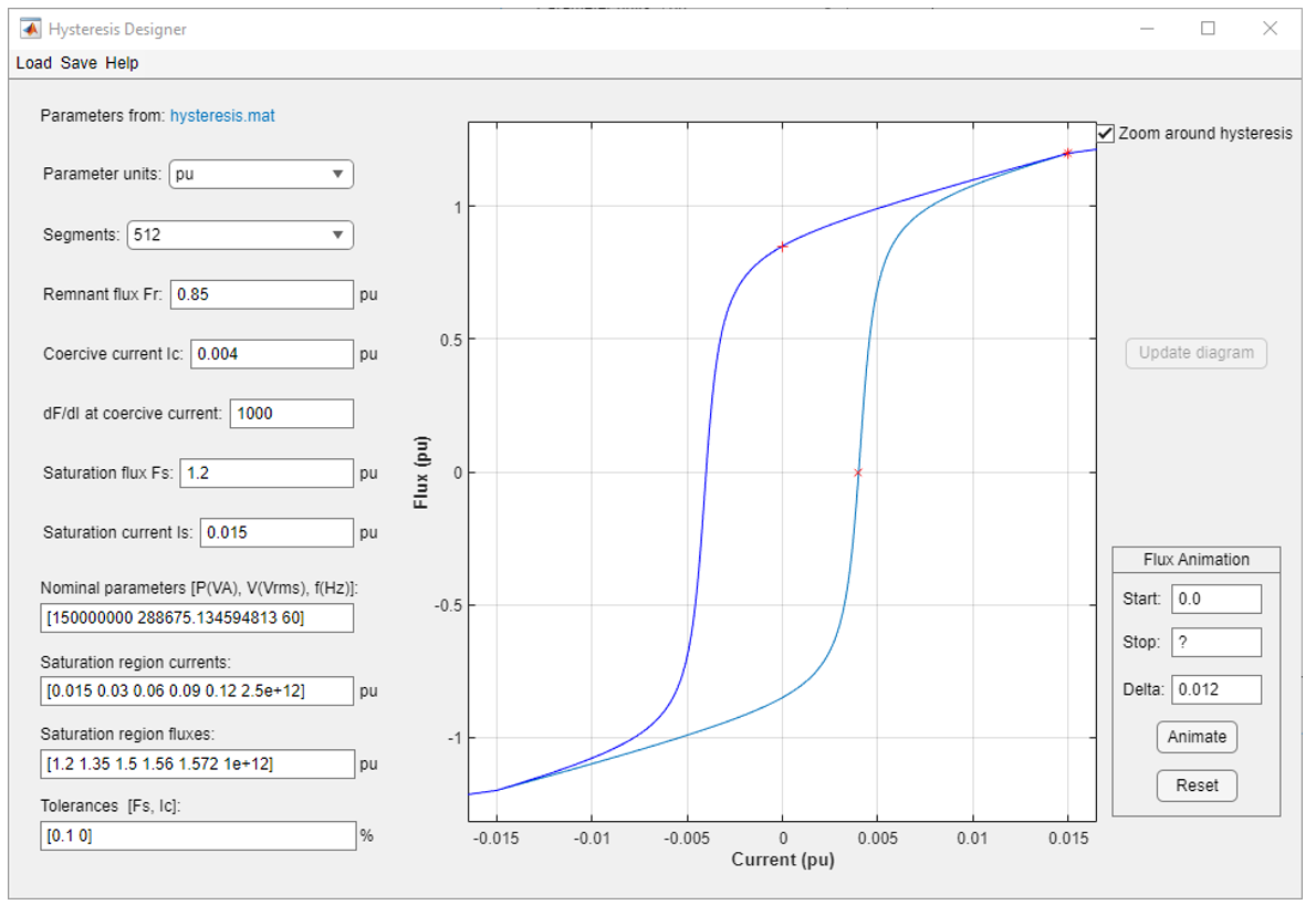 Hysteresis Designer app