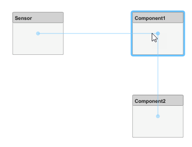 Click and drag a component named Component1 to move it and it lines up with other components.
