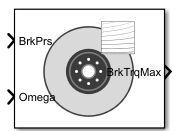 Mapped brake block icon without inertia.