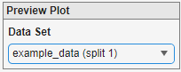 Filter preview plot controls.