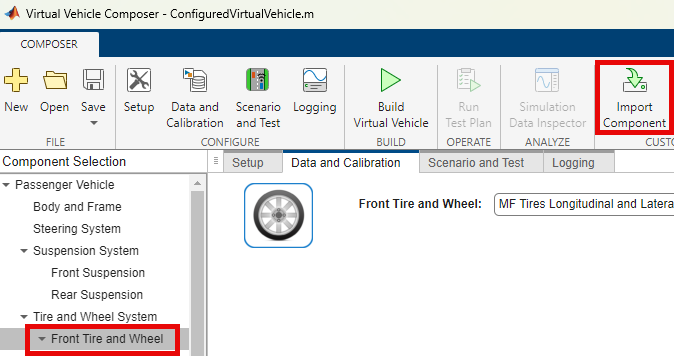 Import Component toolstrip icon.