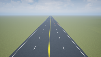 Double lane change scene