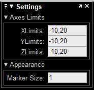 Settings pane