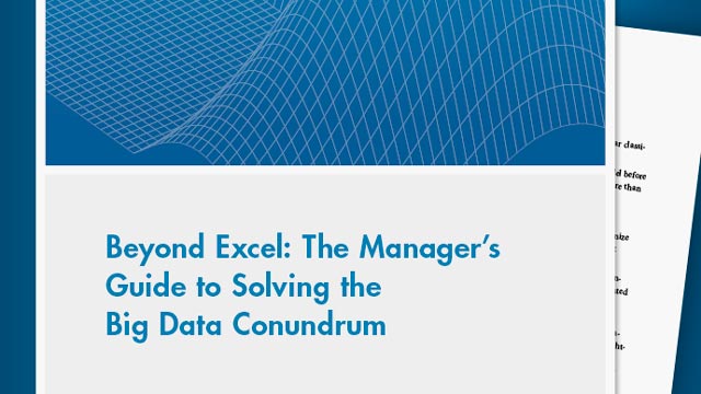 Beyond Excel: The Manager's Guide to Solving the Big Data Conundrum