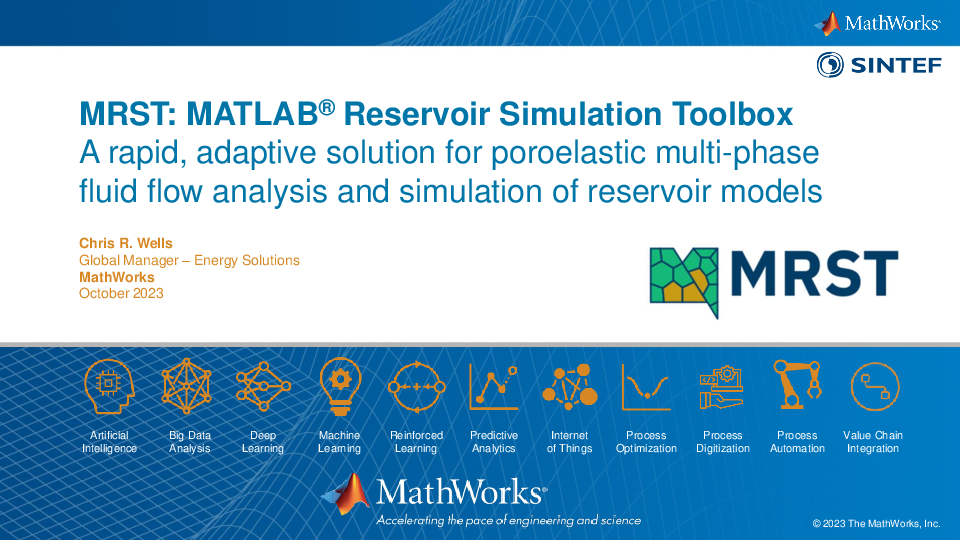 MRST : MATLAB® Reservoir Simulation Toolbox