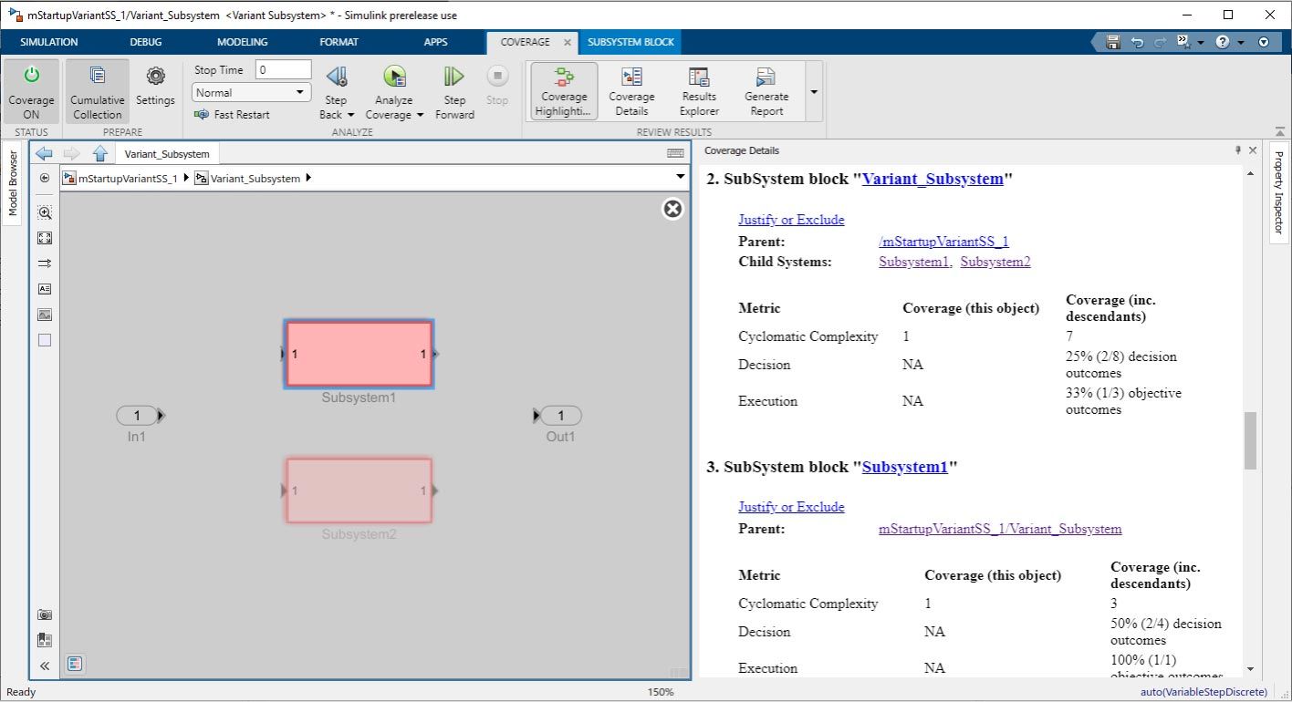 Workflows de simulation et de test avec des variants