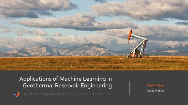 Learn why Machine Learning is important for digital oil field, the MATLAB Reservoir Simulation Toolkit (MRST) and some application examples.