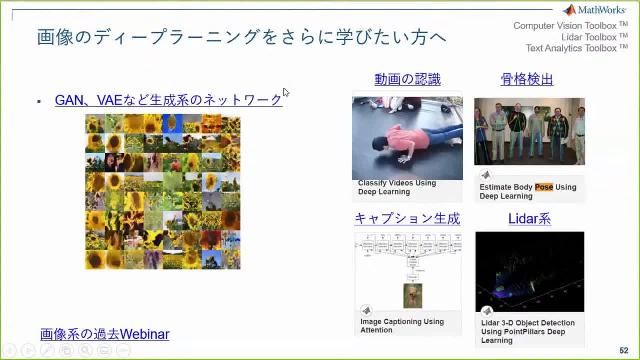 ディープラーニングの基礎について要点を解説するとともに、MATLABを使って実際に画像データを可視化しながら、ネットワークの出力結果を観察していきます。さらに、理解を深めるために役に立つ関数やツールを紹介します。