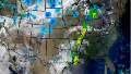 Combine a backdrop layer of the blue marble image with NEXRAD weather data. Use image and mapping analysis functions to segment and calculate the size of storms.