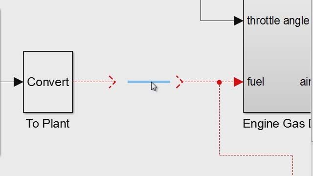 Click once to repair broken signal lines after deleting blocks using Simulink .